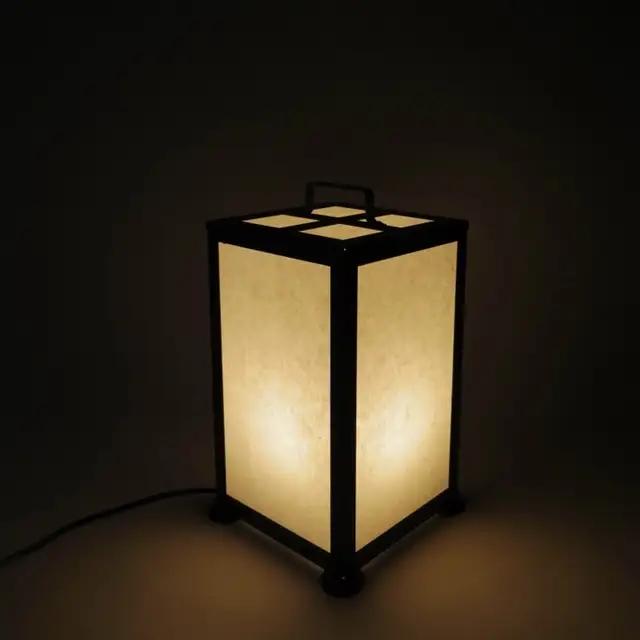 置き行灯 風月【行灯 LED電球使用 出雲 青海波 跳ね兎 うさぎ ウサギ 矢格子 和 鉄 和紙 インテリア 灯り 照明 ライト おしゃれ 趣 お祝い プレゼント ギフト 贈り物 受注生産 島根県 安