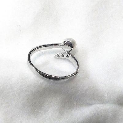 ふるさと納税 伊勢市 リング・テール(淡水本真珠・ボタン)SV製　1921 |  | 02