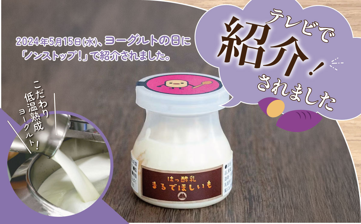 【 筑波ハム 】まるでほしいも × 3個セット1箱【 茨城県 つくば市 ヨーグルト 干し芋 ほしいも ほし芋 紅はるか さつまいも いも 健康 】