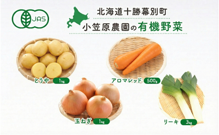 先行予約 有機野菜 4種セット 5.5kg とうや にんじん 玉ねぎ リーキ