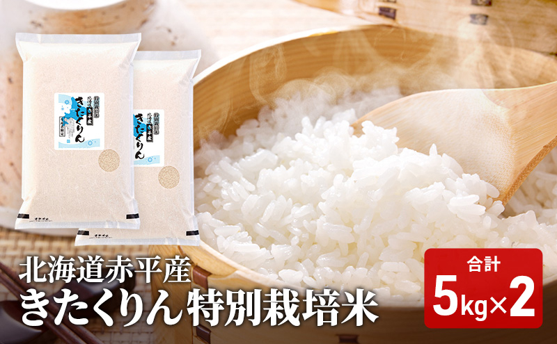 【先行予約2025年産米・11月上旬より順次出荷】北海道赤平産 きたくりん 10kg (5kg×2袋) 特別栽培米 米 北海道 お米 