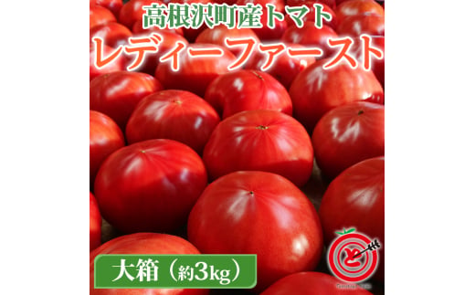 高根沢町産トマト「レディーファースト」　大箱（約3kg　12～24玉）｜とまと 季節限定 希少 厳選 産地直送 新鮮※北海道・沖縄・離島への配送不可※2025年1月～3月頃に順次発送予定