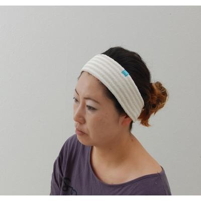 ふるさと納税 忠岡町 ヘアバンド(15mmボーダーSO+BN)+ガーゼハンカチ(水玉PA) |  | 02