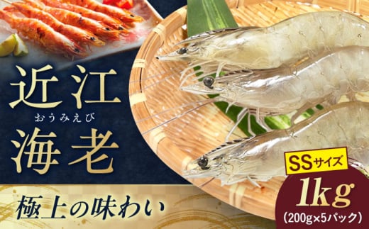 近江海老 SSサイズ 1kg 滋賀県長浜市/ワボウ電子株式会社 [AQBA007] エビ 海老 えび 海鮮 魚介類 魚貝類 魚介 下処理不要 冷凍 業務用 小分け 国産 刺身 刺し身  近江海老 新鮮 直送 高級 名産 ぷりぷり 甘い 刺身 天ぷら 海鮮丼 鍋料理 海老しゃぶ 魚介 贈答用 人気 特産 料理素材 お取り寄せ 地元産 丸ごと