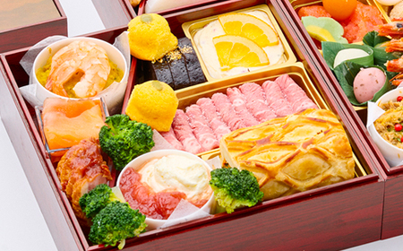 おせち和洋三段重「吉祥富士」【配送不可地域：離島・北海道・沖縄県】【1675350】