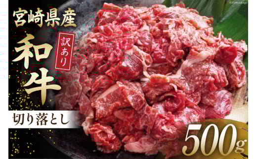 牛肉 訳あり 宮崎県産和牛切り落とし 500g [ウィズ・クリエイティブ 宮崎県 日向市 452060762] 冷凍 数量限定 不揃い 牛 和牛 黒毛和牛 切り落とし