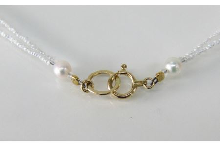 【180-02】志摩産アコヤ真珠ケシ2連ネックレス