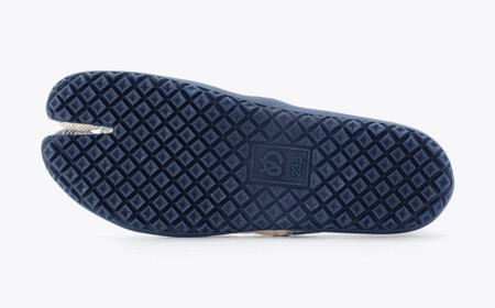 足袋型シューズ『たびりら』カラー：海【24.0cm】【倉敷市産 国産 靴 くつ シューズ 足袋型コンフォートシューズ 足袋シューズ 足袋 軽い 綿100％ 岡山県 倉敷市 おすすめ 人気】