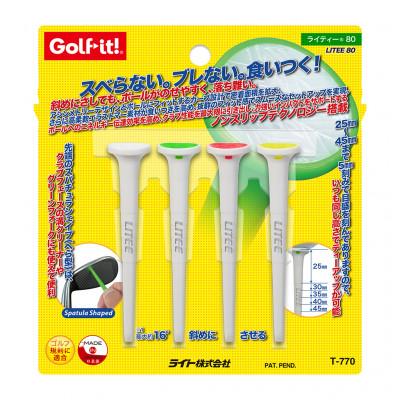 ふるさと納税 館林市 ライト　ライティー80(4本入)ホワイト　T-770　ノンスリップカップテクノロジー　ゴルフティー |  | 03