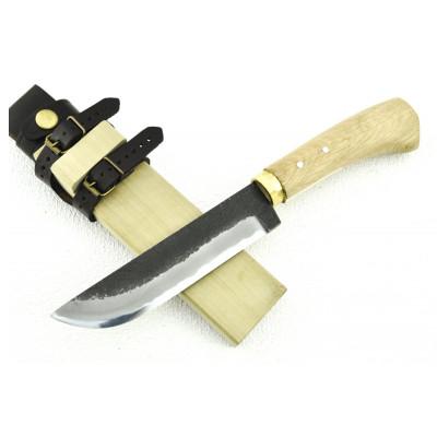 ふるさと納税 南国市 【晶之作】土佐鍛 狩猟刀『猪鹿刀』150 土佐オリジナル白鋼 【真鍮丸輪】 |  | 01