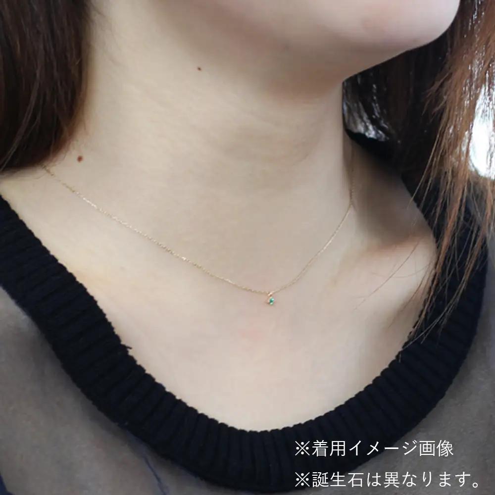 K10イエローゴールド 天然石ネックレス【9月誕生石サファイア】上品な華奢見え4本たてづめ 長さ40cm K10-05-09 / 金 ゴールド ジュエリー アクセサリー ギフト プレゼント レディース