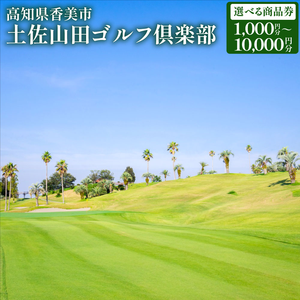【ふるさと納税】土佐山田ゴルフ倶楽部 商品券 1,000円分（1,000円×1枚） / 3,000円分（1,000円×3枚） / 10,000円分（1,000円×10枚） ＜選べる金額＞ ゴルフ ゴルフプレー券 ゴルフ場 施設利用券 チケット スポーツ 運動 アウトドア 旅行 観光 高知県 香美市 送料無料
