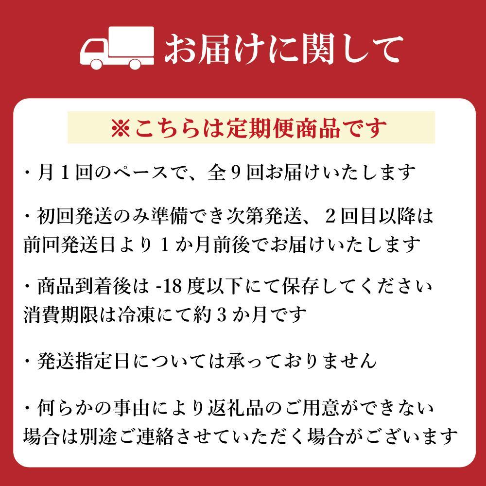 【定期便全9回】お肉屋さんの手ごね特上ハンバーグ/博多和