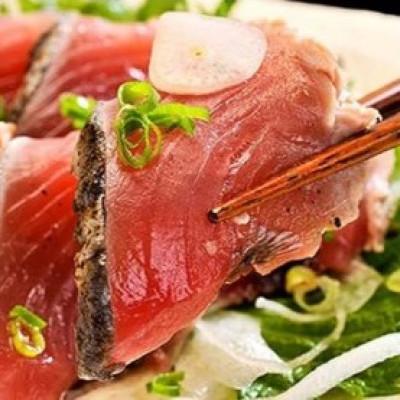 ふるさと納税 北山村 黄金藁焼 一本釣り 鰹タタキ 3kg じゃばらポンズ100mlのセット【nks101】 |  | 01