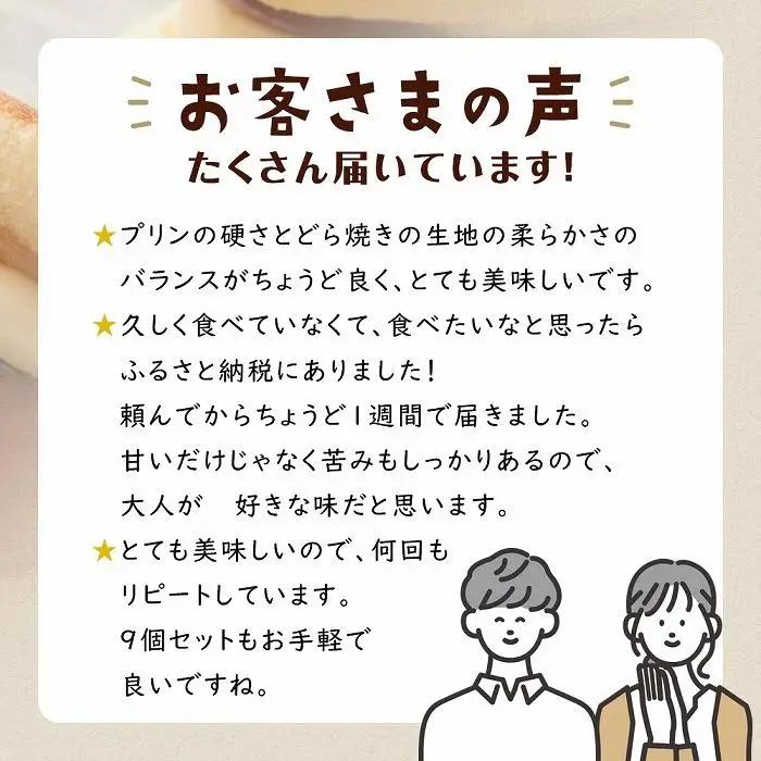 【お菓子の菊家】ゆふいん創作菓子 ぷりんどら 9個入【 どらやき】