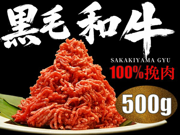 【ふるさと納税】榊山牛 ミンチ（500g）【榊山牛 焼肉 BBQ お取り寄せ グルメ 贈り物 ギフト】