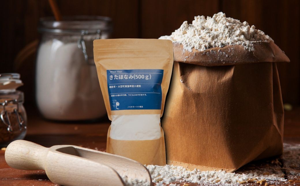 
                  〈オホーツク網走産小麦使用〉きたほなみ（小麦粉）500g×6袋（計3㎏）【 ふるさと納税 人気 おすすめ ランキング 小麦粉 小麦 粉 春よ恋 網走産小麦 薄力粉 お菓子 クッキー ケーキ うどん パンケーキ スポンジ 北海道産 オホーツク 北海道 網走市 送料無料 】 ABM002
                