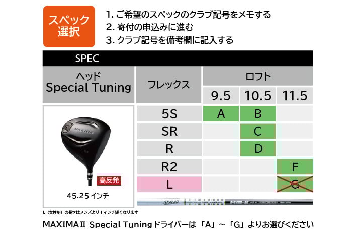 ※一部スペックは、受付終了しました。