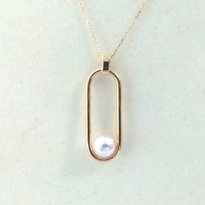 ふるさと納税 鳥羽市 伊勢志摩あこや本真珠デザインペンダントK18 400-11