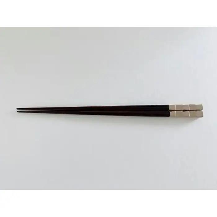 鎌倉彫　箸「市松」白　23cm