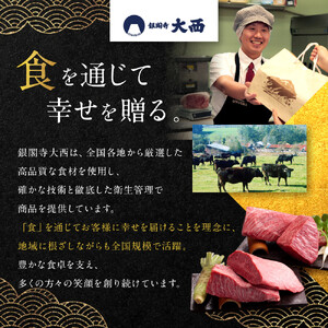 【銀閣寺大西】京の贅沢ハンバーグ150g×4個｜京都 老舗精肉店 有名店 贅沢 人気セット