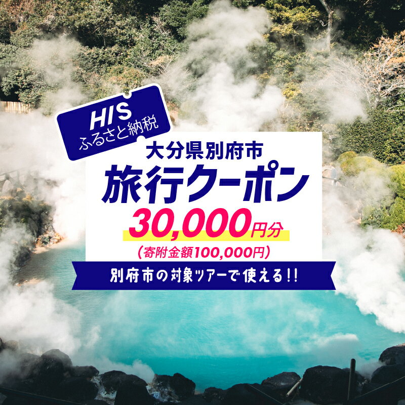 【ふるさと納税】《レビューキャンペーン》 【30,000円分】大分県別府市の対象ツアーに使えるHISふるさと納税クーポン ツアー 宿泊 旅行 旅 トラベル お出かけ 温泉 家族旅行 観光 ホテル 旅館 温泉宿 チケット クーポン 旅券 HIS 九州 宿泊予約 大分県 別府市 送料無料