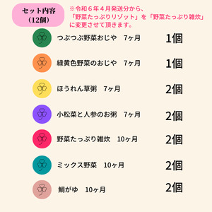ofukuroベビーフード7ヶ月・10ヶ月ごろ(12食入り) 有機JAS認定 新潟県 糸魚川 味千汐路 有機野菜 離乳食 おいしくて体に良い物 出産祝い ofukuro離乳食  ベビー 赤ちゃん 