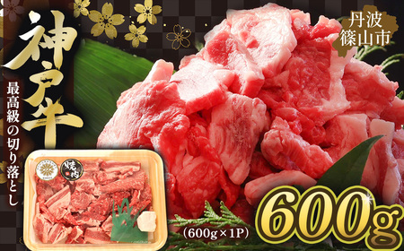 切り落とし〈産地直送〉丹波篠山牛スライス切り落とし 焼き肉用600g （形が不揃いの訳あり) 切り落とし AB34 産直 精肉店直送 高級 ハレの日 贅沢 グルメ 美味しい 冷凍配送 冷凍食品