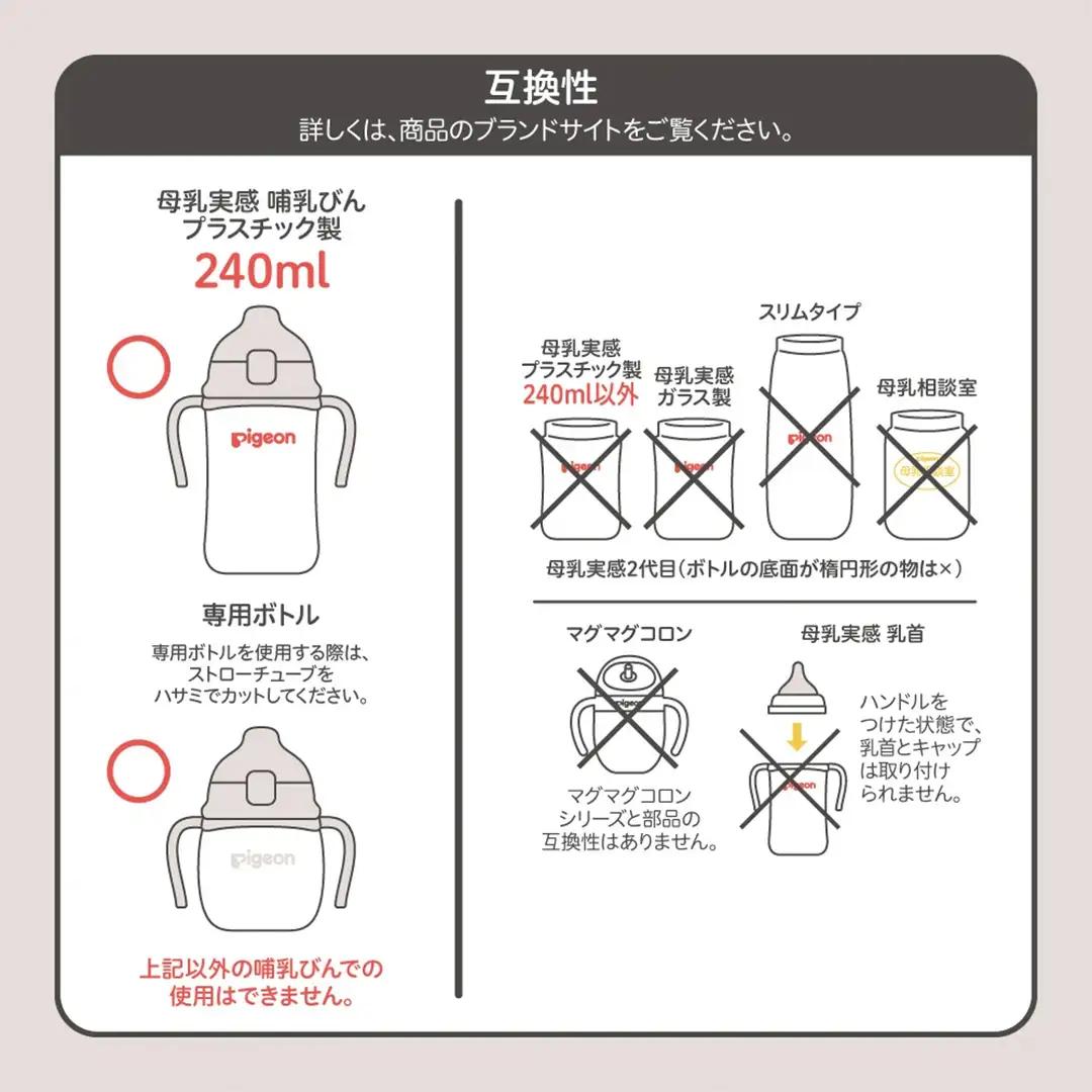 【ピジョン】magmag（マグマグ）成長実感 3種のコップ＆ストローセット ボトル付き 育児 出産祝い
