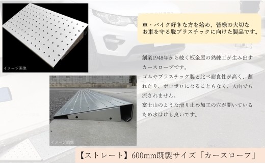 【ストレート】既製サイズ「カースロープ」(600mm)