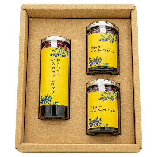 【ふるさと納税】北海道厚真町産ハスカップジャム2瓶&ハスカップシロップ1瓶セット