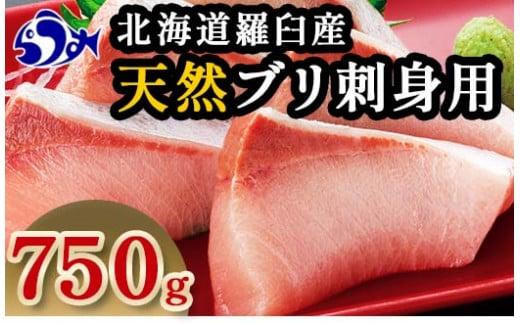 
1月下旬発送 天然ぶり刺身 750g（250g ×3パック）北海道 知床羅臼産 魚 海産物 魚介 魚介類 ブリ 鰤 刺身 ご飯のお供 冷凍 生産者 支援 応援
