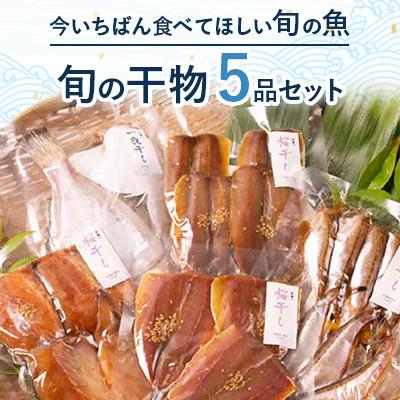 ふるさと納税 高浜町 鯖 アジ カマス ハタハタ 桜干し/季節の魚種 一夜干し　旬の干物5品セット(旬の干物セット)
