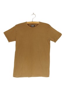 熊野番茶染め　Ｔシャツ　茶色（銅媒染）（Lサイズ）【mrm0115-3】