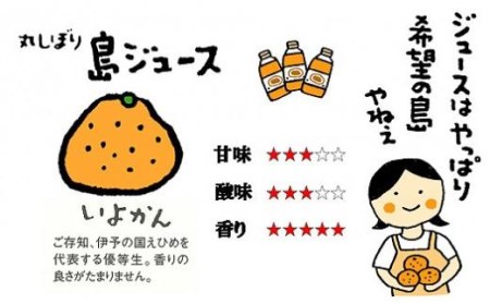 希望の島 みかんジュース 「丸しぼり果汁」 720mｌ×6本 飲み比べ【FT003_x】