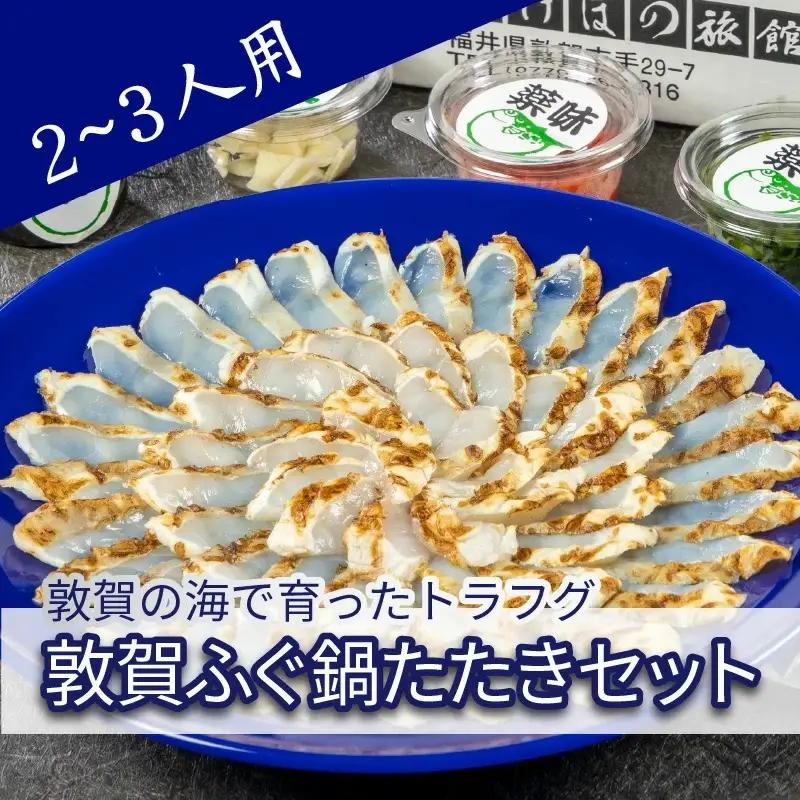 ＜先行予約＞【11月発送】フグ 敦賀ふぐ鍋たたきセット（2～3人用） 【ふぐのたたき 冷蔵 海鮮 鍋 なべ 河豚】
