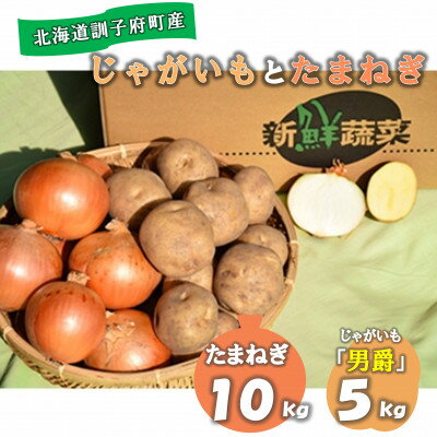 【ふるさと納税】【先行予約　9月中旬以降発送】佐藤農場のじゃがいも「男爵」5kgと玉葱10kgセット【配送不可地域：離島・沖縄県】【1414645】