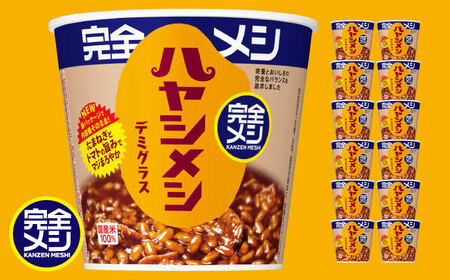 完全メシ ハヤシメシ デミグラス 2ケース 計12食 [BIBI027] 日清