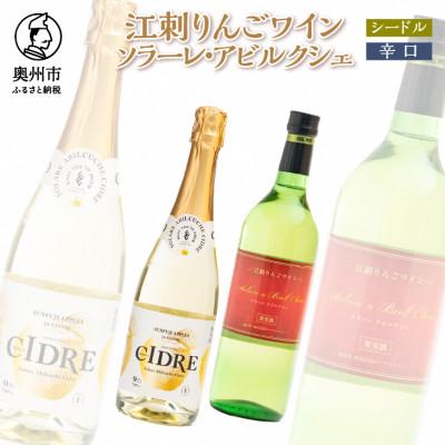 ふるさと納税 奥州市 江刺りんごワイン　ソラーレ・アビルクシェ　ワイン(辛口)&amp;シードルセット[A0077]