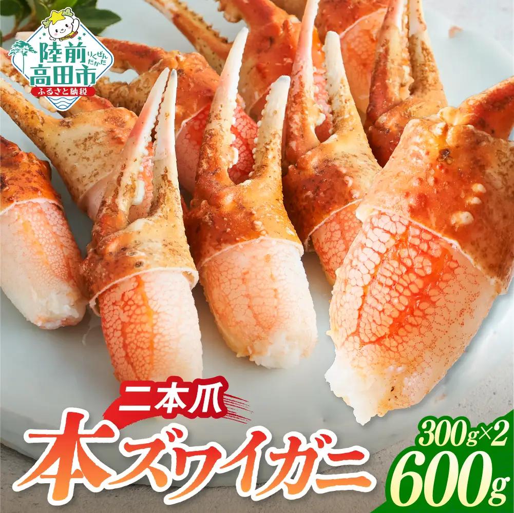 カニ 本ズワイガニ二本爪 600g 【お手軽】 料理 寿司 冷凍 ｽﾞﾜｲｶﾞﾆｽﾞﾜｲｶﾞﾆ