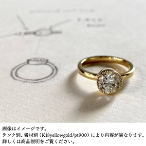 Eternelle ring -エテルネル リング (K18yellowgold) スタンダードプラン 【 ダイヤモンド リング 1カラット K18 イエローゴールド アクセサリー ご褒美 茨城県 鹿