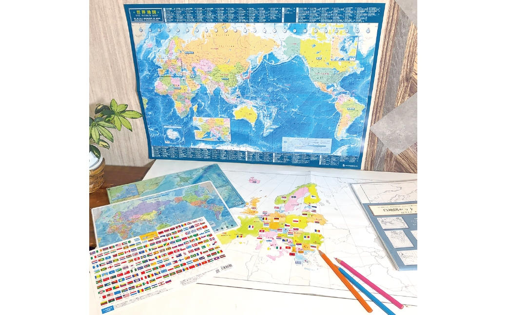 かきこみ式地図学習セット