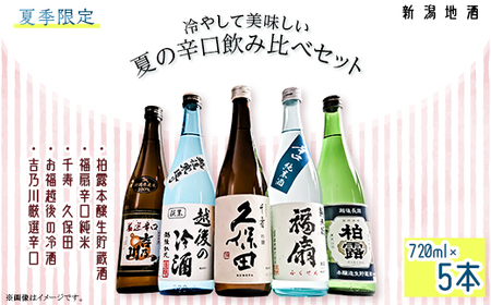 C1-C4B冷やして美味しい夏の辛口飲み比べセット　720ml×5本