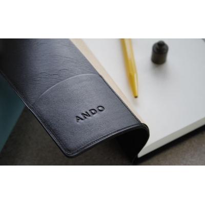 ふるさと納税 南相馬市 高級フレンチレザー ブックカバー ブラック カーフ | カーフレザー 文庫本サイズ 牛革 レザー |  | 02