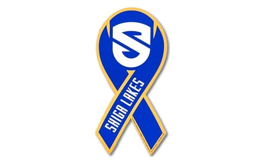 【滋賀レイクス】リボンマグネット（エンブレムデザイン） [SL002] / 滋賀レイクス 応援 グッズ プロバスケットボールチーム スポーツ ファン 滋賀 プロスポーツチームグッズ