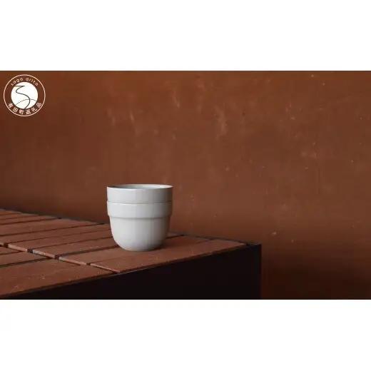 1616/ CMA Tea Cup Earth Grey 2個セット【1616/arita japan】有田焼 セシリエ・マンツ 北欧 デンマーク 食器 器 うつわ ティーカップ カップ グレー シンプル スタッキング シック モダン ギフト A12-238