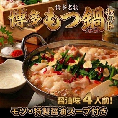 博多醤油もつ鍋セット4人前(2人前×2セット)訳あり!(宇美町)【配送不可地域：離島】