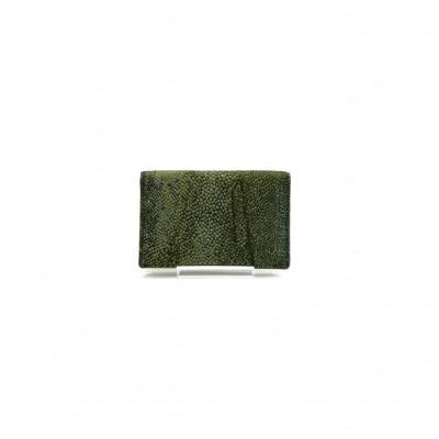 ふるさと納税 高知市 【Sea Green】Ocean Leather 名刺入れ【ブリ】L【BX067-04】