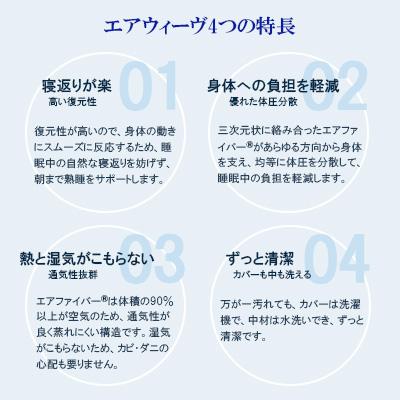 ふるさと納税 大刀洗町 エアウィーヴ　クッション　ネイビー |  | 03