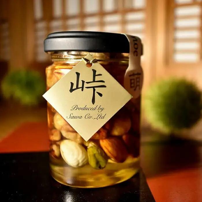 ナッツの蜂蜜漬【峠プレミアム 萌（MOE）】～熊野古道 峠の蜂蜜×ナッツ【SW12】